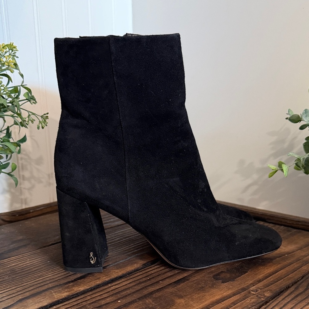 Sam Edelman Codie Black Suede Ankle Boots